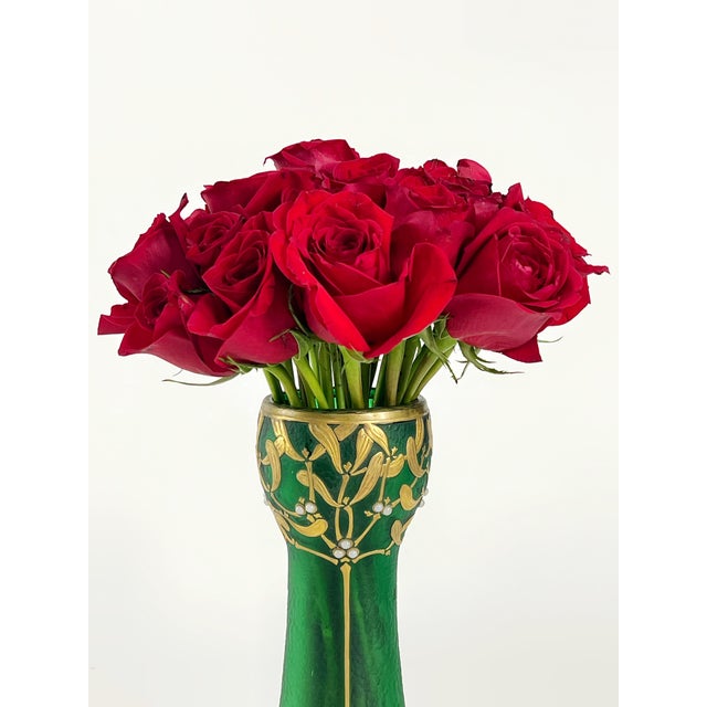Early Antique Art Nouveau Mont Joye Vase by François-Théodore Legras For Sale - Image 9 of 11