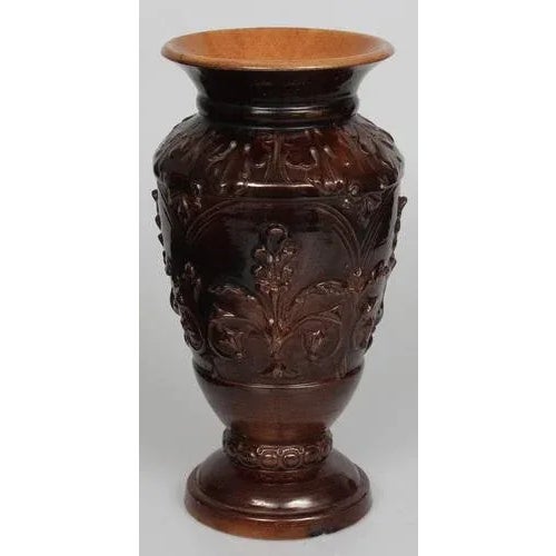 Ceramic Vase with Folk Motif For Sale - Image 12 of 12