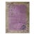 1920s Antique Purple Open Field Bird Chinese Art Deco Room Size Wool Knotted Rug For Sale