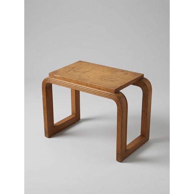 1940s Oak Stool by Osvaldo Borsani, 1940s For Sale - Image 5 of 6