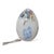 White Millefiori Murano Glass Egg Lamp For Sale - Image 4 of 5