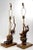 Interesting pair of driftwood lamps in great and unusual dark finish. Both lamps are in very good, original, working...