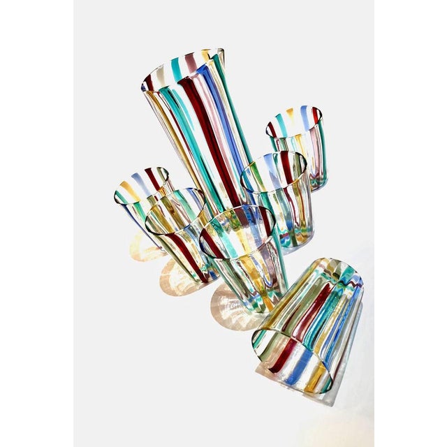 Glasses in the style of Gio Ponti, 2004, Set of 7 For Sale - Image 18 of 18