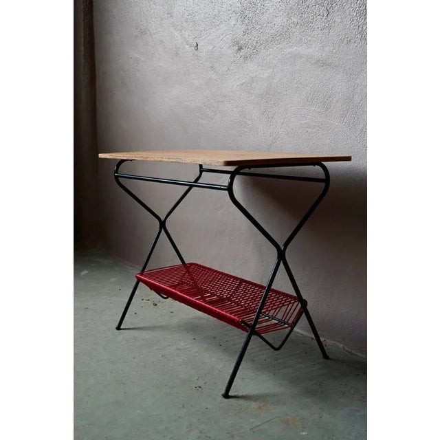 Mid-Century Record Stand, France, 1950s For Sale - Image 15 of 16