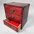 Small Japanese storage cabinet for jewelry with three drawers, dating back to the 1980s. Dimensions: height 22 cm, width...