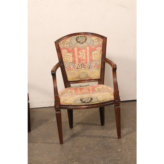 Mid-Century Italian Neoclassical Armchairs For Sale - Image 4 of 11