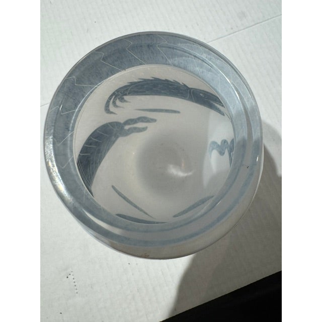 1980s Signed Kosta Boda Caramba Vase by Ulrica Hydman-Vallien For Sale - Image 10 of 10