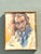 Mid 20th Century Vintage Boho Regone Pierokkis Portrait Oil on Canvas, Framed For Sale In West Palm - Image 6 of 9
