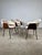 An elegant set of 4 chairs in authentic 1950s style, featuring a timeless design that fits perfectly into classic,...
