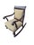 1920s Antique French Carved Empire Rocking Chair Armchair Mahogany Lounge Rocker For Sale - Image 5 of 13