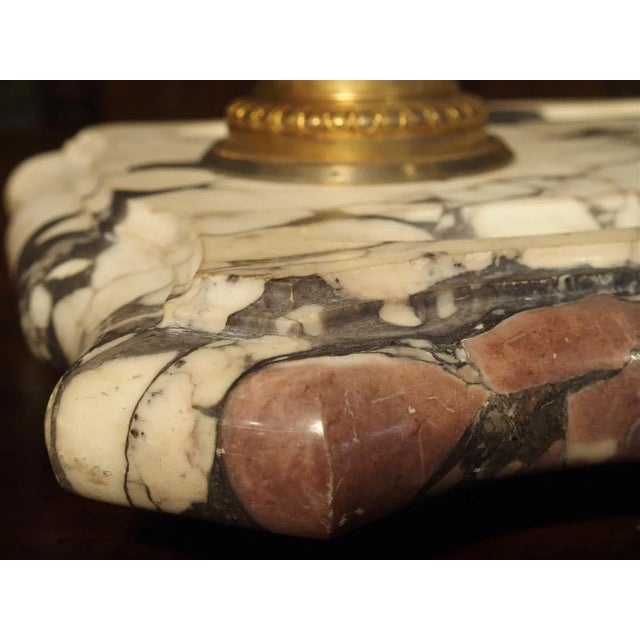 Large Antique French Marble and Bronze Inkwell, Circa 1880 For Sale In Dallas - Image 6 of 11