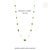14k Yellow Gold 6.84ct Pear-Cut Natural Emerald Station Necklace With Diamonds For Sale - Image 12 of 18