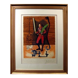 1980s "Christopher Columbus Discovers America" Figurative Signed Print, Framed For Sale