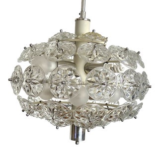 Vintage Sputnik Dandelion Chandelier from Veb Deutsche Werkstätten Hellerau, 1960s For Sale