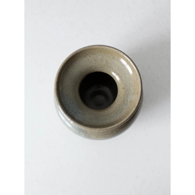 Ceramic Vintage Studio Pottery Vase For Sale - Image 7 of 9