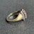 Vintage 14k White Gold Ruby Ring Art Deco MCM Size 5 For Sale - Image 6 of 9