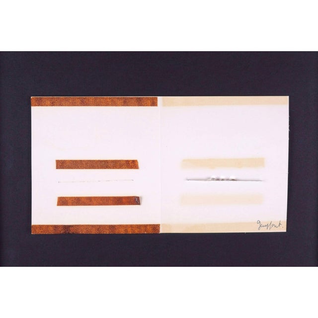 Hermann goepfert (1926 bad nauheim - 1982 antwerp), collage with metal application, 1965. Contribution no. 14 from the...