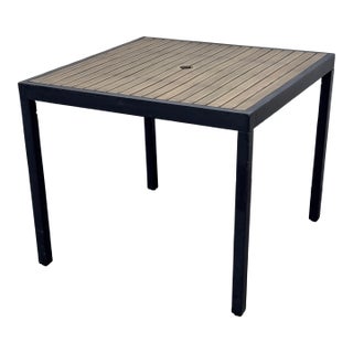 Crate & Barrel Alfresco Outdoor Patio Table For Sale