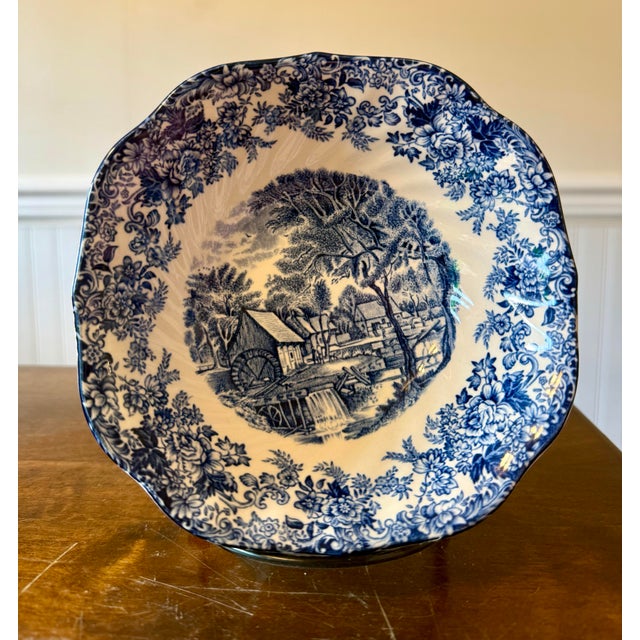 Mid 20th Century Mill Stream Bowls by Johnson Brothers - 3pcs For Sale - Image 6 of 12