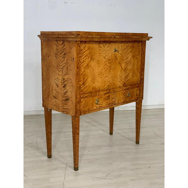Biedermeier Secretary Cabinet, 1830s For Sale - Image 3 of 16