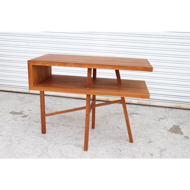 Rectangular Occasional Table in solid walnut designed by a well know architect Richard Meier for his home in the Hamptons...