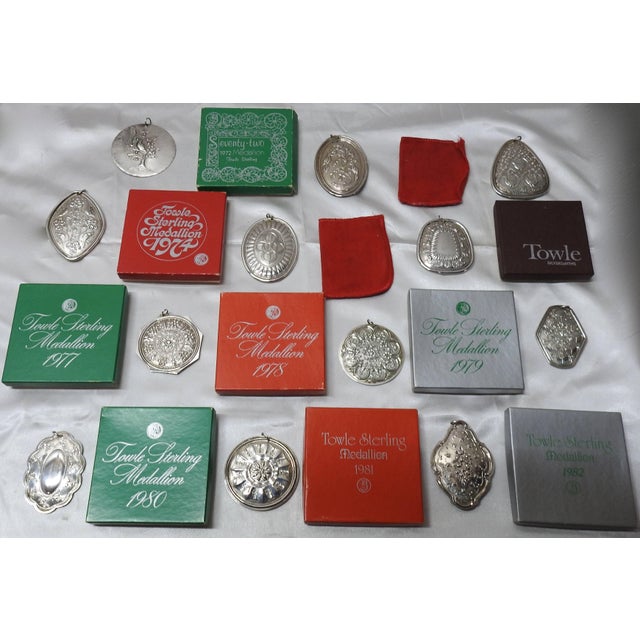 Mid 20th Century Towle Sterling Silver 12 Days of Christmas Ornaments For Sale - Image 5 of 6