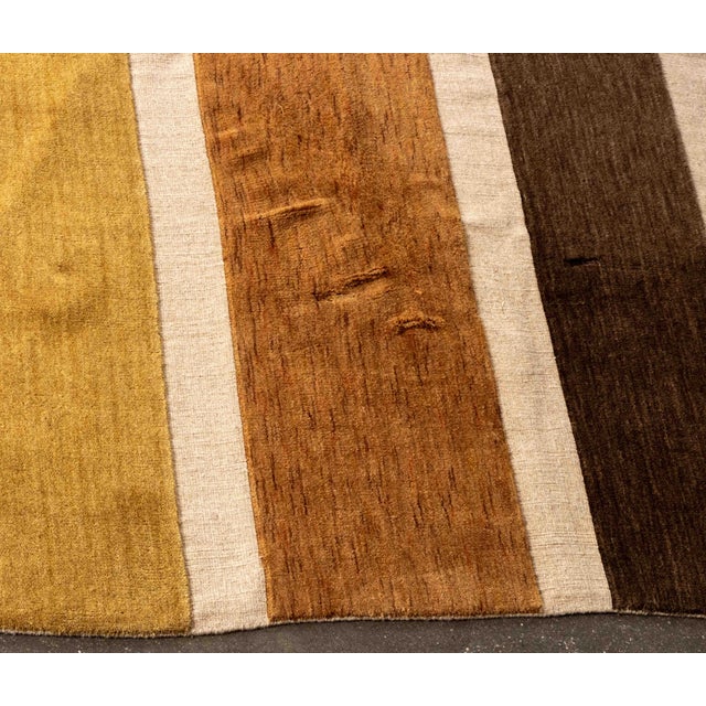 Modern Striped Pattern Carpet, 18' 1" X 13' For Sale - Image 4 of 11