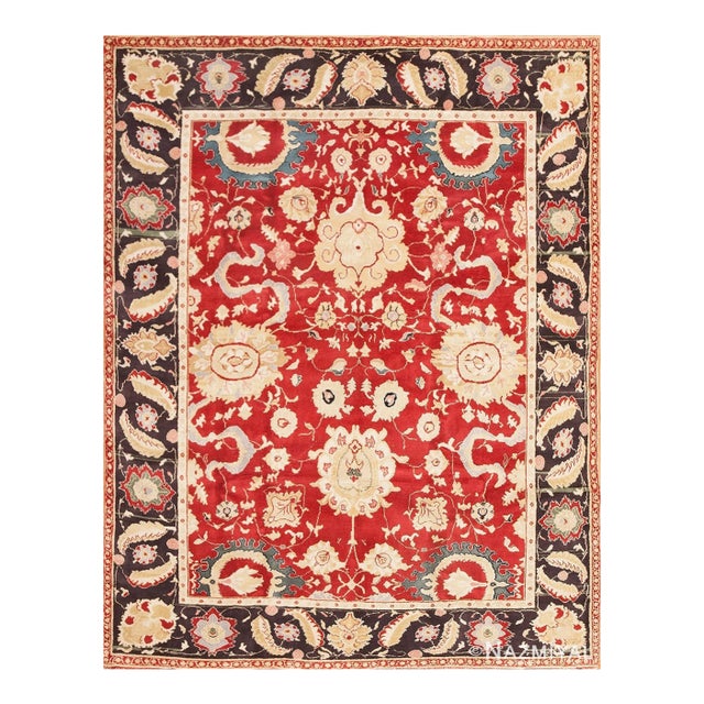 Nazmiyal Collection Vintage Indian Agra Rug For Sale