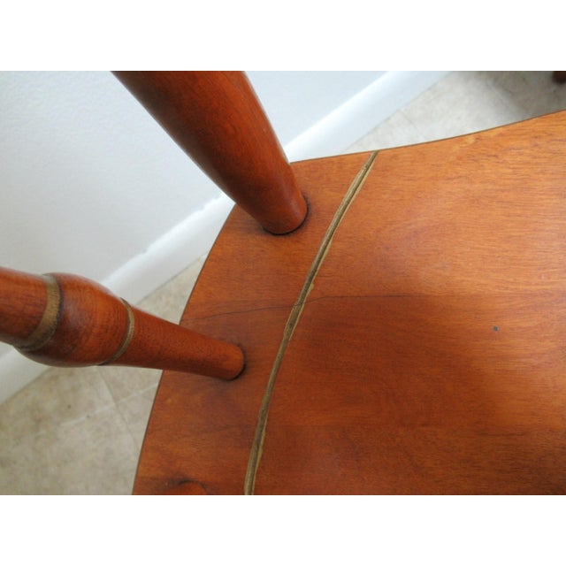 1970s Pair Bent Brothers Plank Bottom Dining Room Desk Side Chairs For Sale In Philadelphia - Image 6 of 11