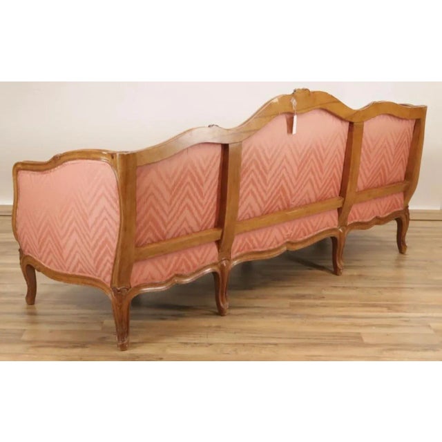 Early 20th Century Provincial Louis XV Style Cherrywood Settee For Sale - Image 11 of 12