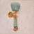 1990s Mid Century Modern Green and Amber Murano Glass Sconces - a Pair For Sale - Image 4 of 11