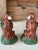 Ceramic Pair of Vintage Italian Ceramic Monkey Figurines With Lemon Garlands For Sale - Image 7 of 11
