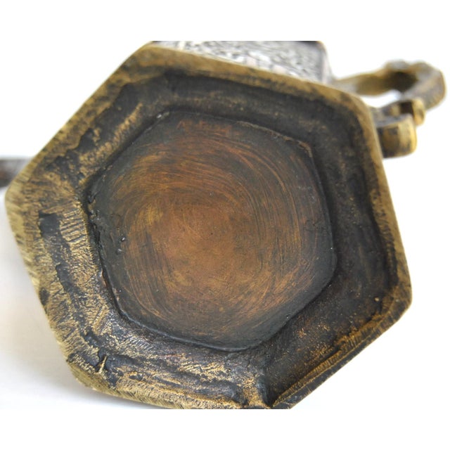 Antique Silver Inlaid Coffee Tea Pot Mosul Ayyubid Persian For Sale - Image 11 of 11