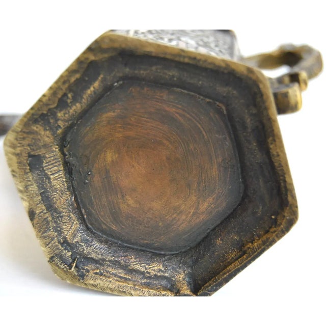 Silver Inlaid Antique Tea Pot Mosul Ayyubid For Sale - Image 11 of 11