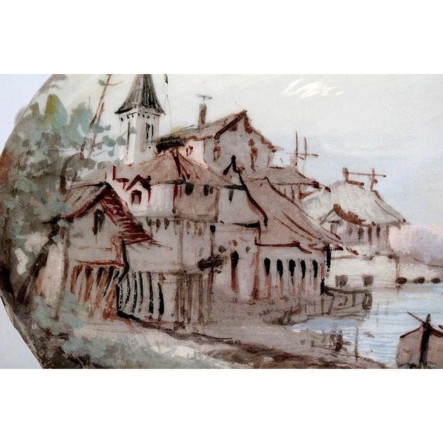 Painted Ceramic Planter by E. Gilles, 19th Century For Sale - Image 14 of 18