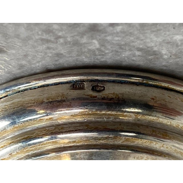 Colored Cut Glasses on Silver Stems, 1930s, Set of 6 For Sale - Image 4 of 10