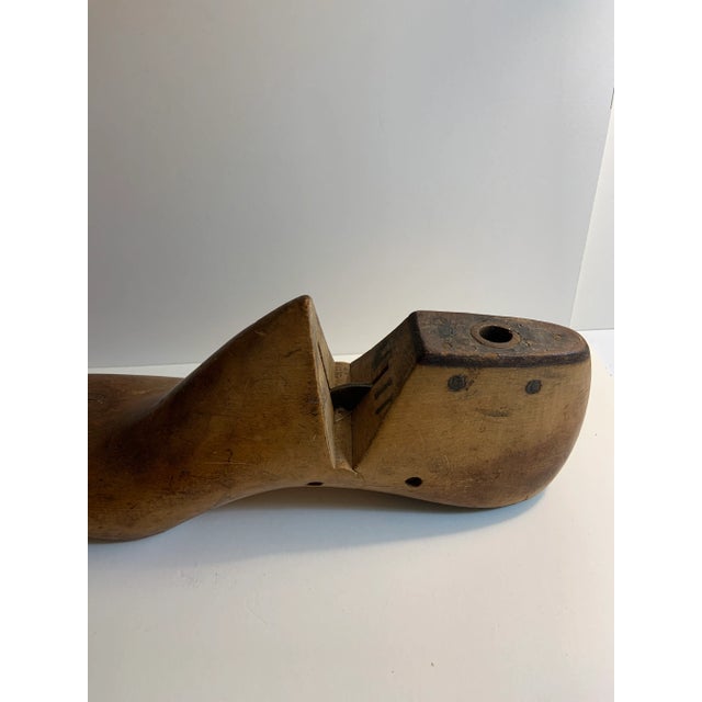 12" LONG X 4" WIDE 11 D is ink stamped on top. 11 D is stamped on top in the wood. SAFETY T is stamped into wood on side....