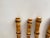 Brown French Cutlery in Faux Bamboo, 1970, Set of 12 For Sale - Image 8 of 12