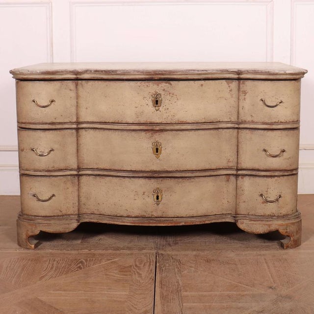 Danish Serpentine Commode in Oak For Sale - Image 12 of 12