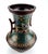 Extra Large Vintage Japanese Cloisonné Bronze Champleve 2 Handle Vase Urn For Sale - Image 9 of 12