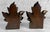 1970s Vintage Traditional Gold Gilded Metal Maple Leaf Library Bookends - A Pair For Sale - Image 5 of 7