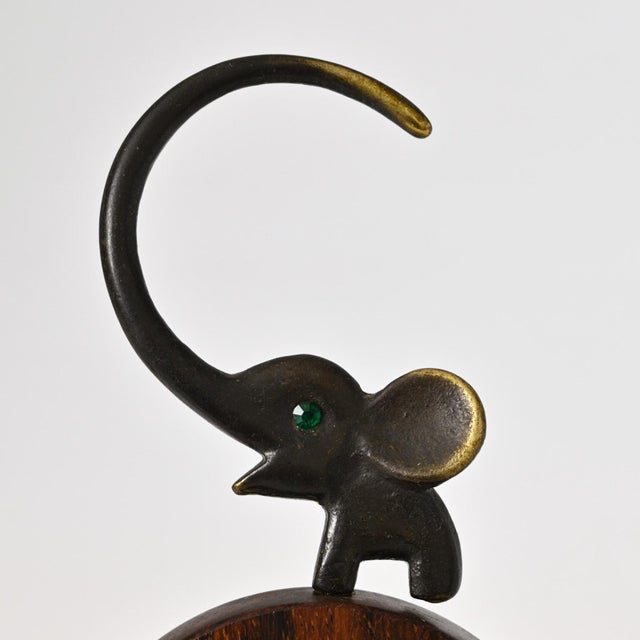 Bronze Elephant Wall Thermometer by Walter Bosse, 1960s, in Good conditions. Designed 1950 to 1959 This piece is designed...