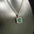 2010s Natural Emerald Diamond Necklace 18" 14k WG 2 TCW Certified For Sale - Image 5 of 11