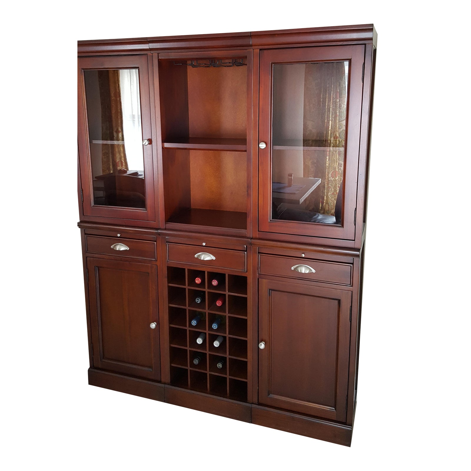 Pottery Barn Modular Bar Wall Unit Chairish