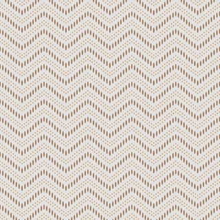 SAMPLE - Boråstapeter Chevron Dots Wallpaper In Natural For Sale