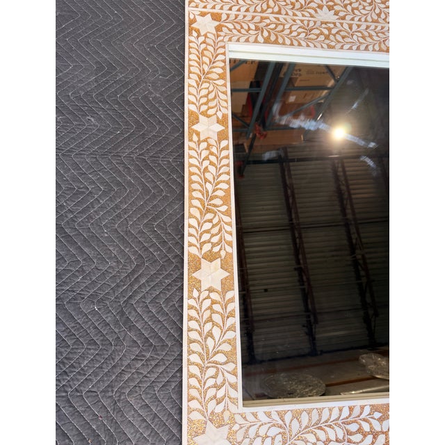 Boho Chic Chelsea House White & Gold Mirror For Sale - Image 3 of 4