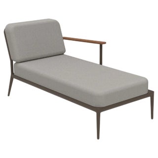 Nature Bronze Right Chaise Lounge by Mowee For Sale