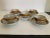 Contemporary Mottahedeh Golden Butterfly Tea Cups and Saucers Set- 10 Pieces For Sale - Image 10 of 10
