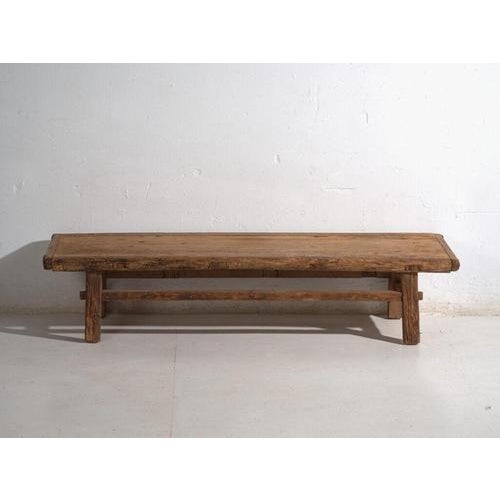 Wood Antique Chinese Qing Dynasty Kang Table in Pine For Sale - Image 7 of 11