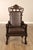 Wood Exceptional 19th Century Anglo-Indian / Burmese Colonial Figural Carved Hardwood Throne Armchair For Sale - Image 7 of 18